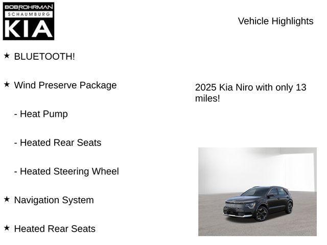 new 2025 Kia Niro EV car, priced at $42,278