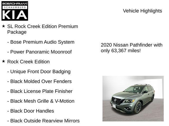 used 2020 Nissan Pathfinder car, priced at $19,045