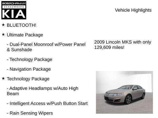 used 2009 Lincoln MKS car, priced at $3,995