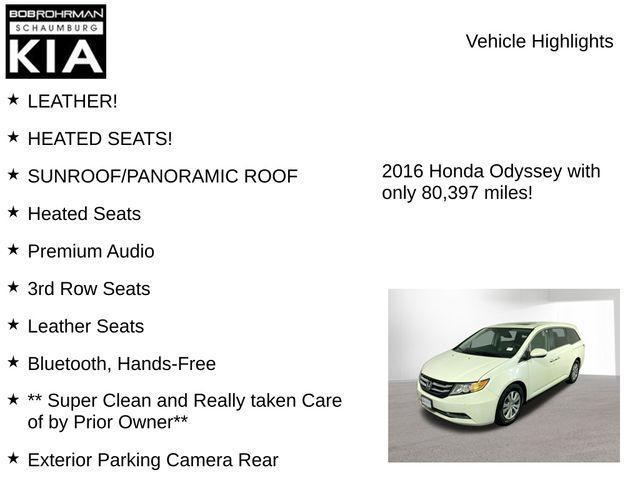 used 2016 Honda Odyssey car, priced at $17,799