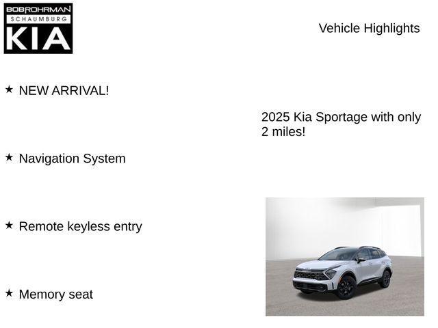 new 2025 Kia Sportage car, priced at $36,219