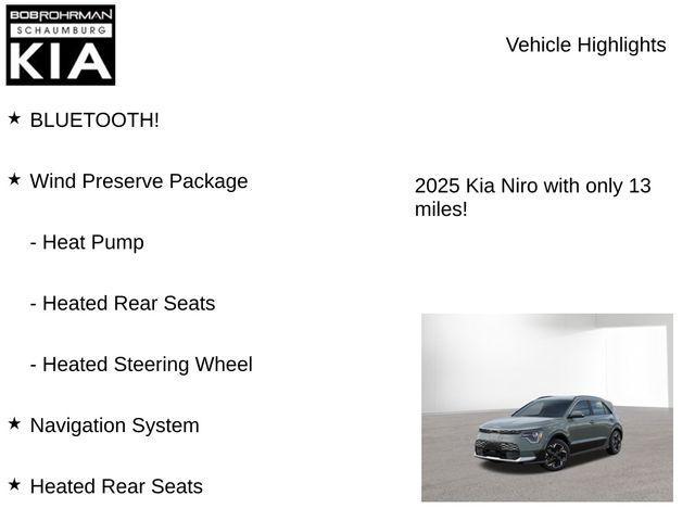 new 2025 Kia Niro EV car, priced at $42,278