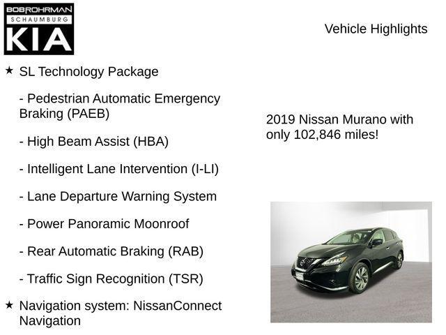 used 2019 Nissan Murano car, priced at $16,512