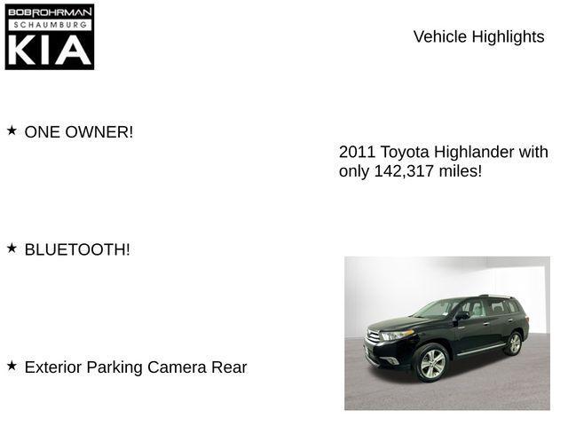 used 2011 Toyota Highlander car, priced at $11,365