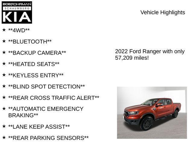 used 2022 Ford Ranger car, priced at $31,976