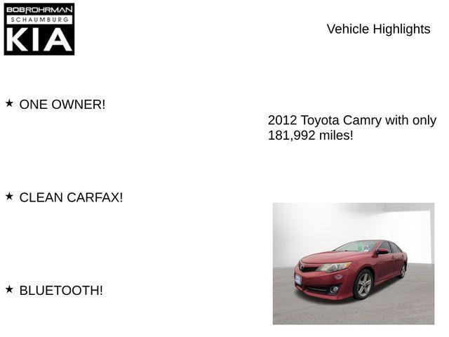 used 2012 Toyota Camry car, priced at $4,807