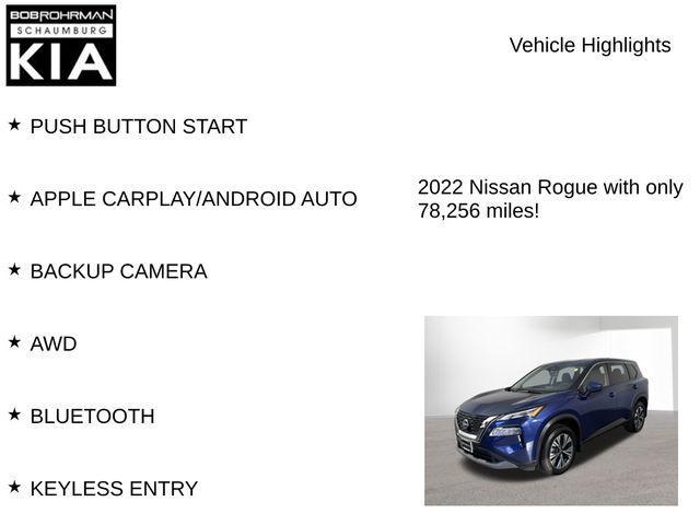 used 2022 Nissan Rogue car, priced at $18,801