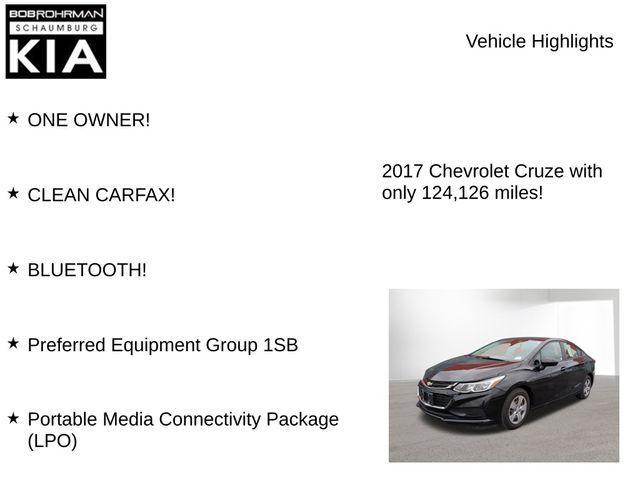 used 2017 Chevrolet Cruze car, priced at $4,499