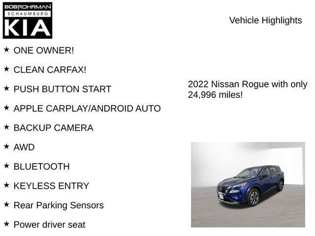 used 2022 Nissan Rogue car, priced at $22,738