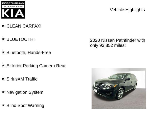 used 2020 Nissan Pathfinder car, priced at $16,999