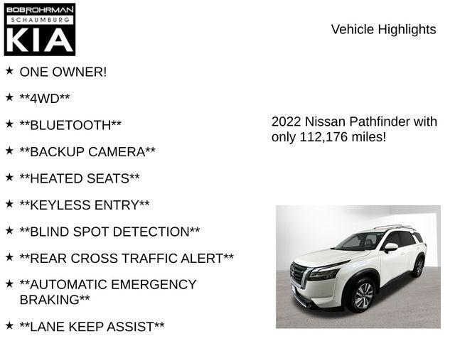 used 2022 Nissan Pathfinder car, priced at $22,499