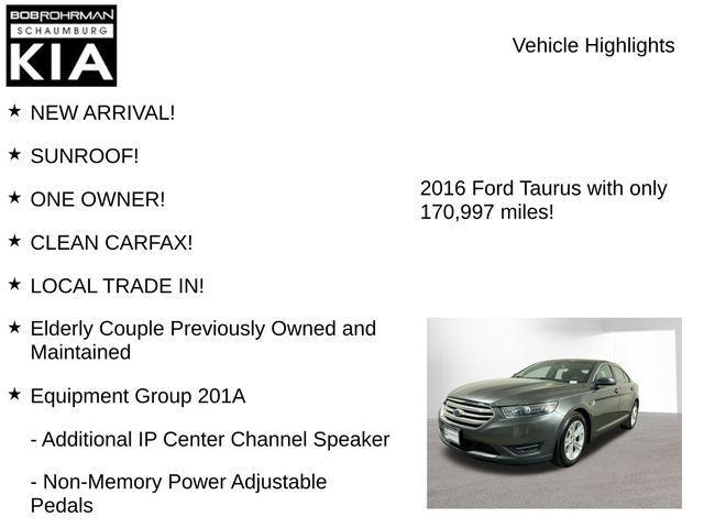 used 2016 Ford Taurus car, priced at $7,584
