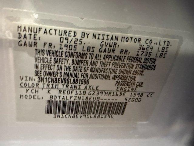 new 2025 Nissan Versa car, priced at $21,299