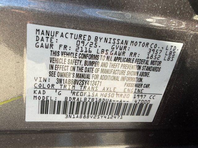 new 2025 Nissan Sentra car, priced at $21,336