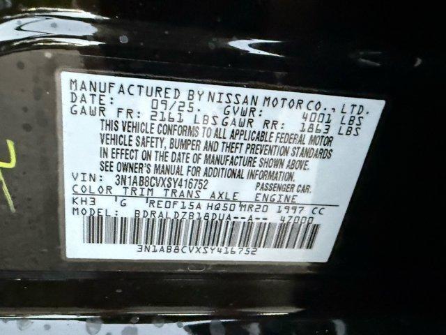 new 2025 Nissan Sentra car, priced at $22,161