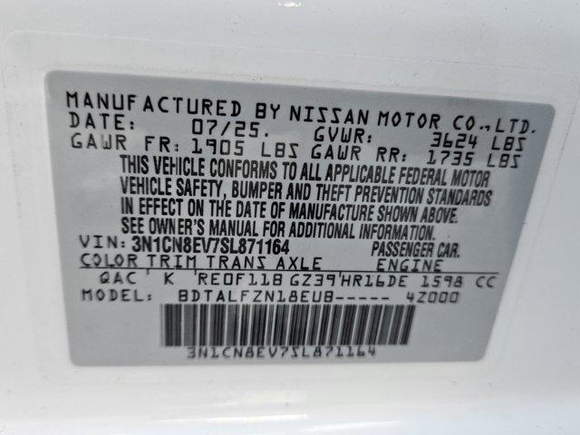 new 2025 Nissan Versa car, priced at $21,244