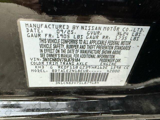 new 2025 Nissan Versa car, priced at $19,319