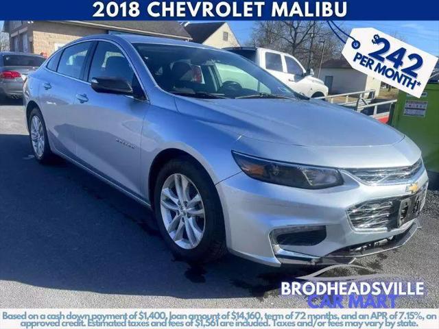 used 2018 Chevrolet Malibu car, priced at $13,500