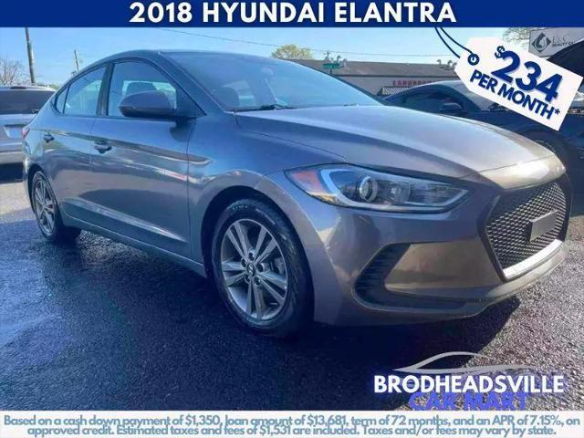 used 2018 Hyundai Elantra car, priced at $13,500