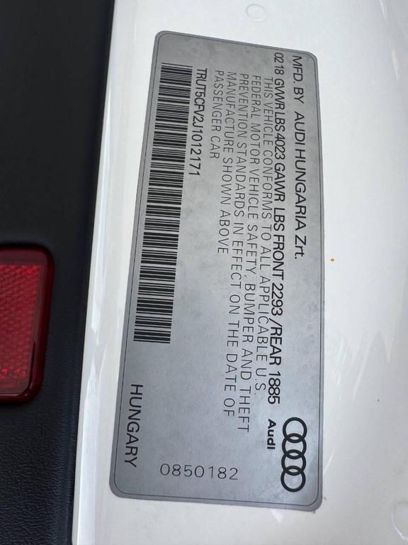 used 2018 Audi TT car, priced at $26,999