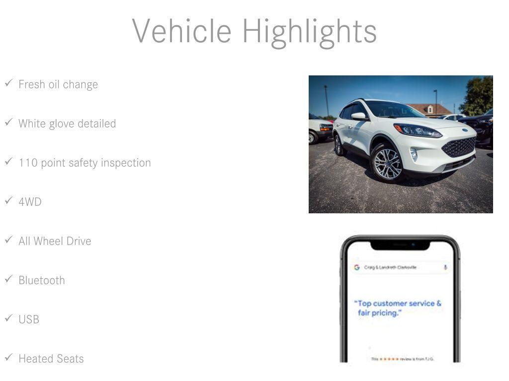 used 2022 Ford Escape car, priced at $22,600