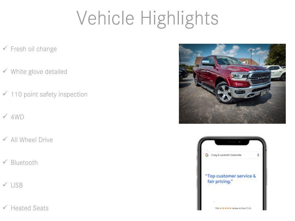 used 2019 Ram 1500 car, priced at $37,100