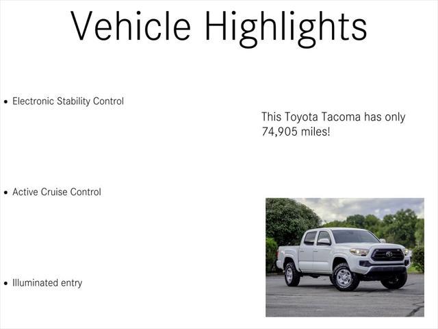 used 2021 Toyota Tacoma car, priced at $28,800