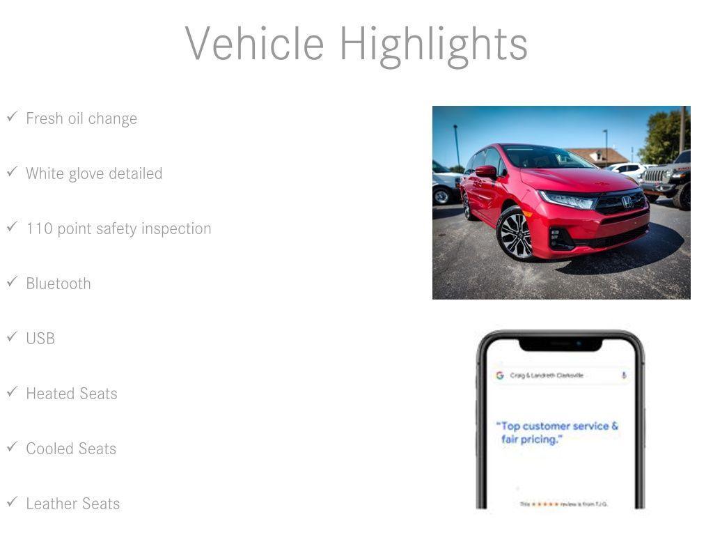 used 2025 Honda Odyssey car, priced at $49,000