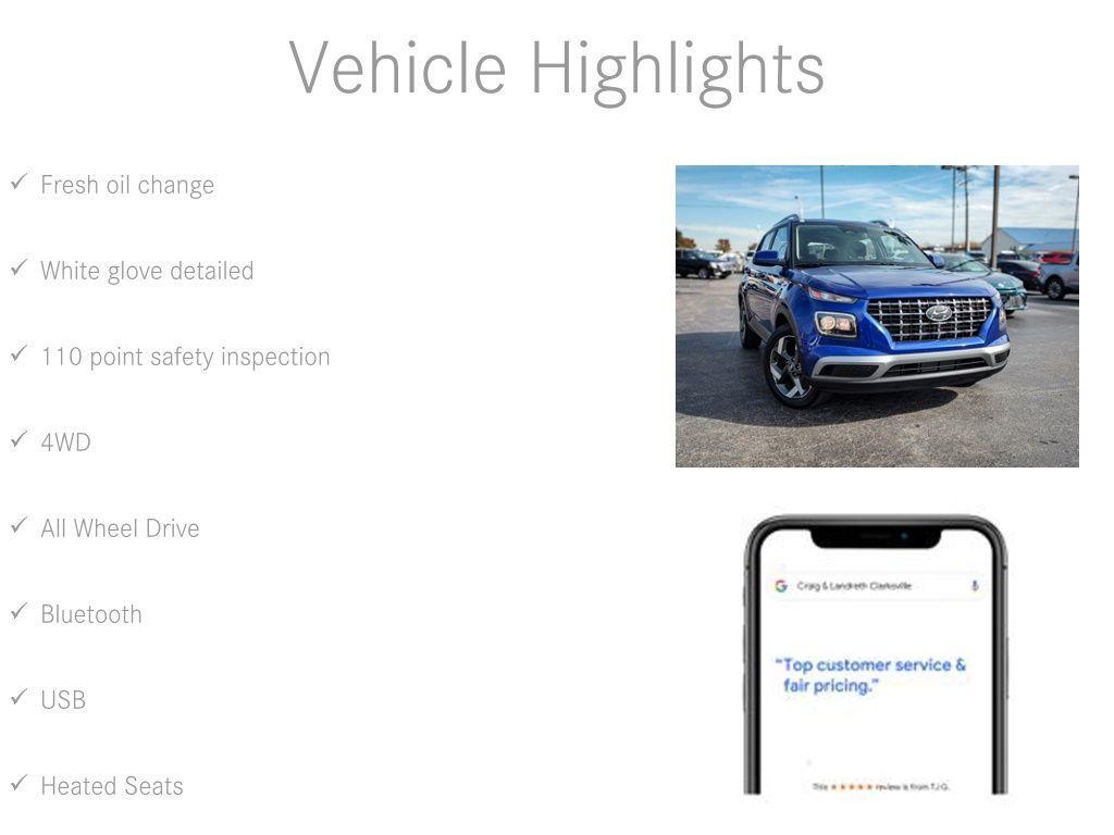 used 2023 Hyundai Venue car, priced at $21,000