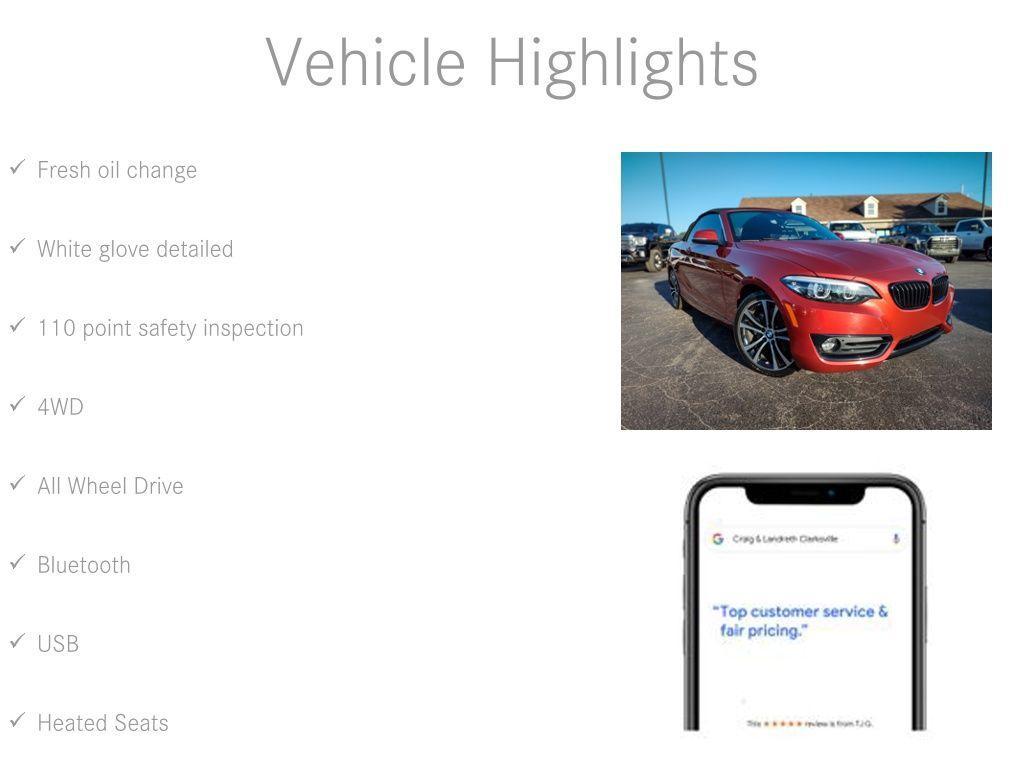 used 2020 BMW 230 car, priced at $28,500