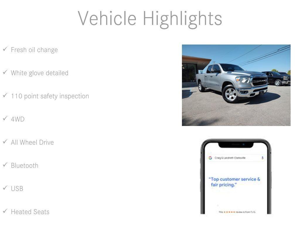 used 2019 Ram 1500 car, priced at $19,300
