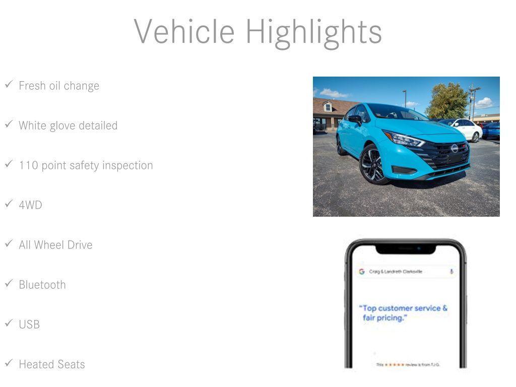 used 2025 Nissan Versa car, priced at $20,400