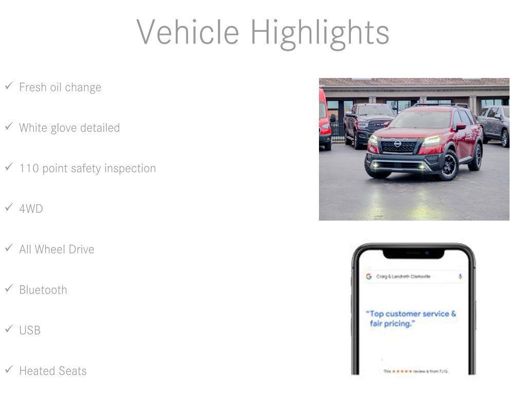 used 2023 Nissan Pathfinder car, priced at $32,800