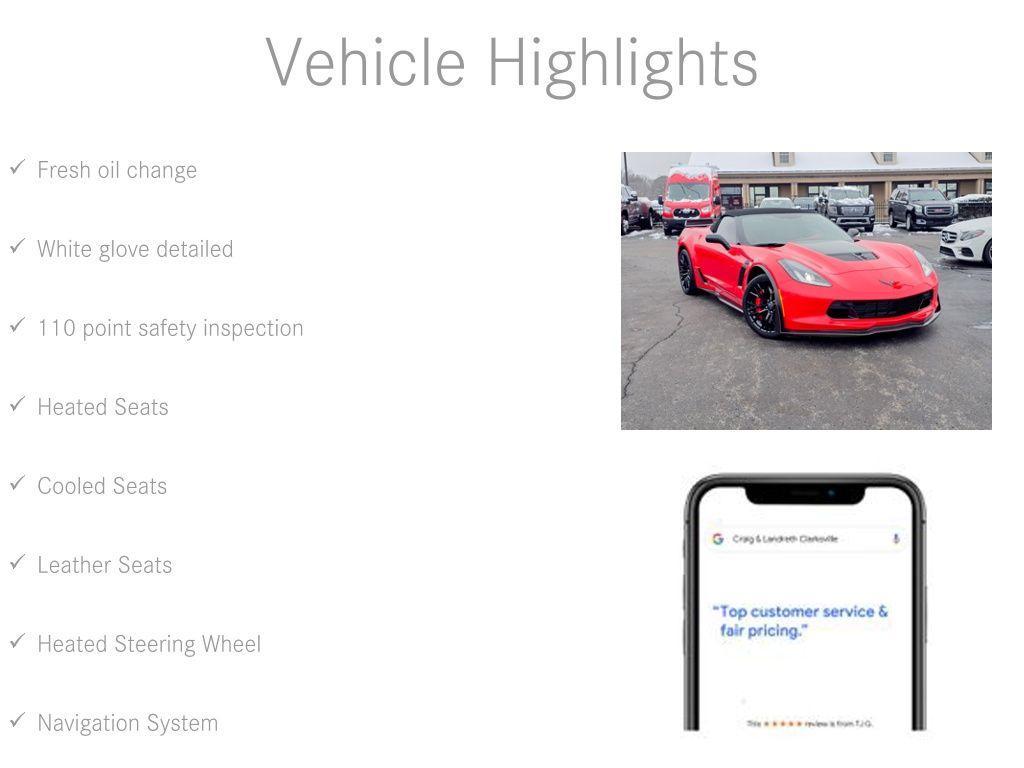 used 2016 Chevrolet Corvette car, priced at $83,800