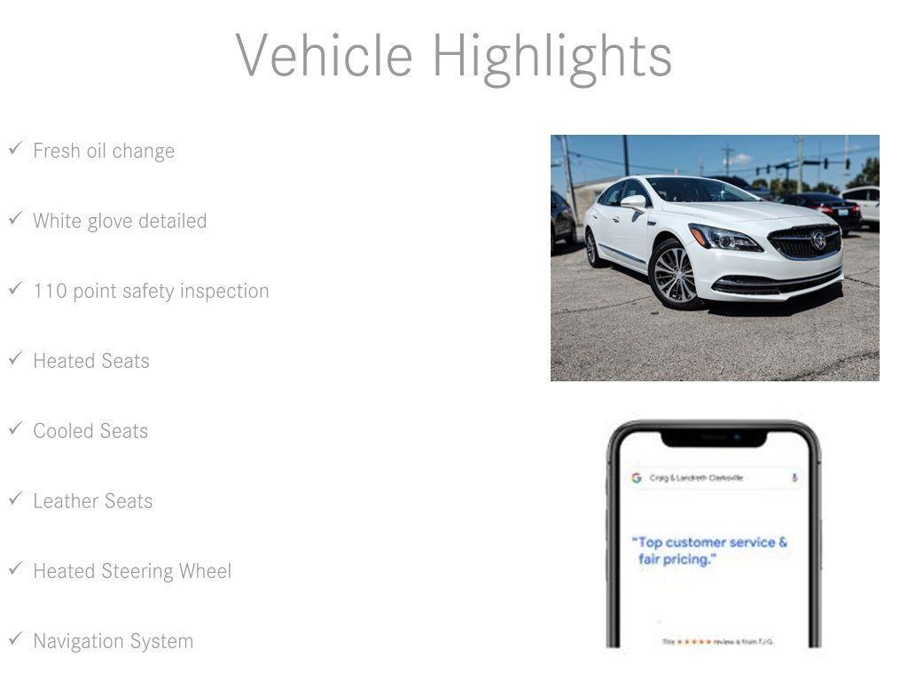 used 2017 Buick LaCrosse car, priced at $9,414