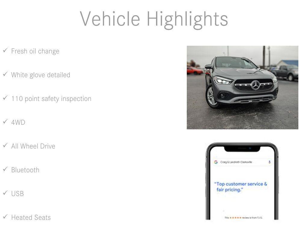 used 2021 Mercedes-Benz GLA 250 car, priced at $28,100