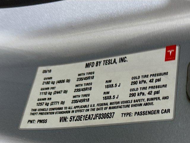 used 2018 Tesla Model 3 car, priced at $18,987