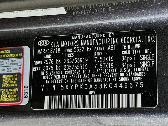 used 2019 Kia Sorento car, priced at $15,999