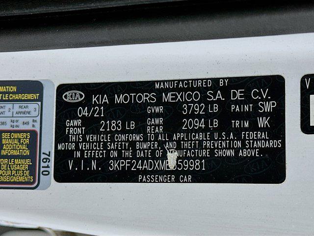 used 2021 Kia Forte car, priced at $15,689