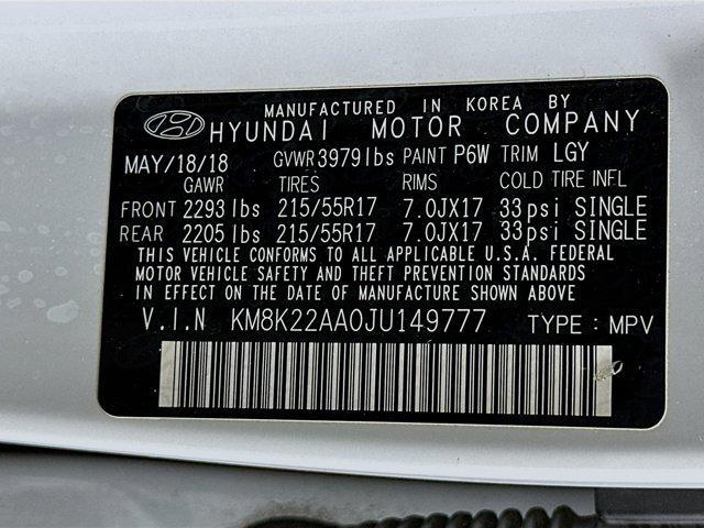 used 2018 Hyundai Kona car, priced at $12,897