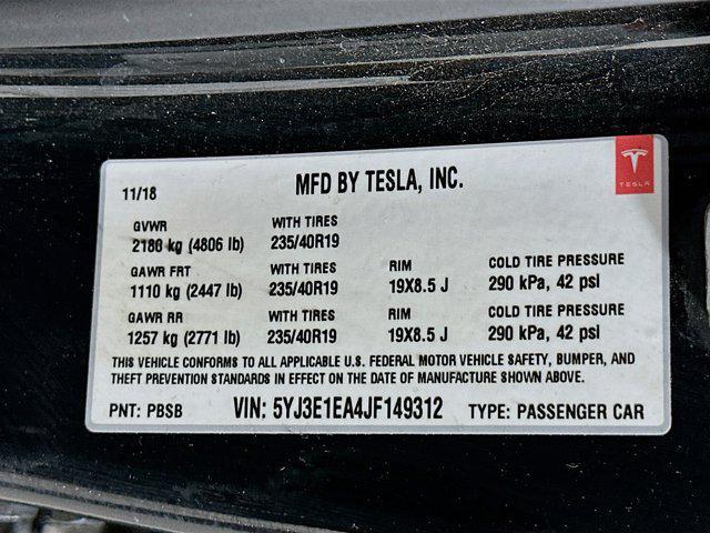 used 2018 Tesla Model 3 car, priced at $18,499
