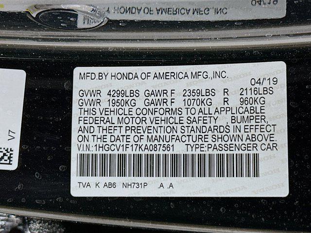 used 2019 Honda Accord car, priced at $21,797
