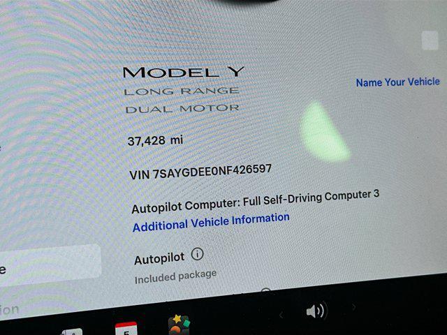 used 2022 Tesla Model Y car, priced at $27,987