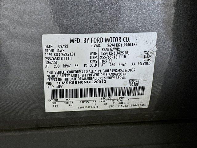 used 2022 Ford Explorer car, priced at $24,897