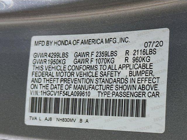 used 2020 Honda Accord car, priced at $21,797