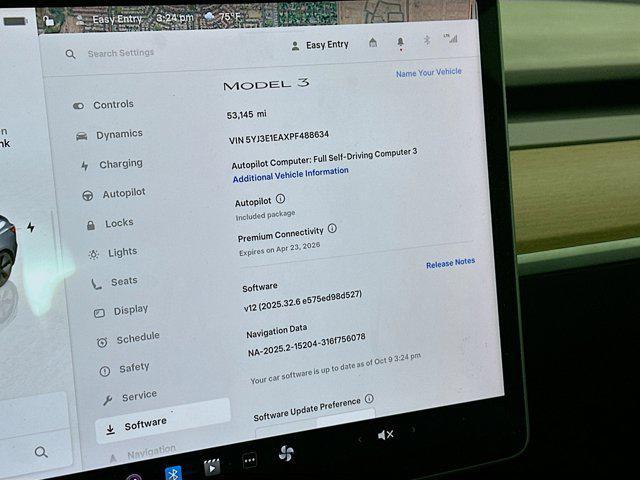 used 2023 Tesla Model 3 car, priced at $21,487
