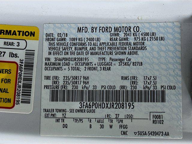 used 2018 Ford Fusion car, priced at $11,996