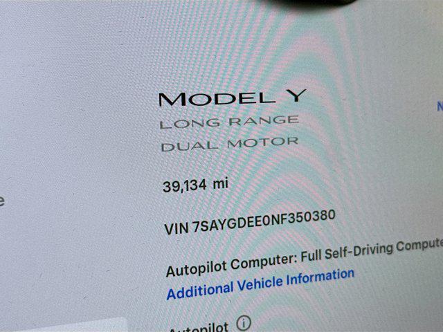 used 2022 Tesla Model Y car, priced at $27,987