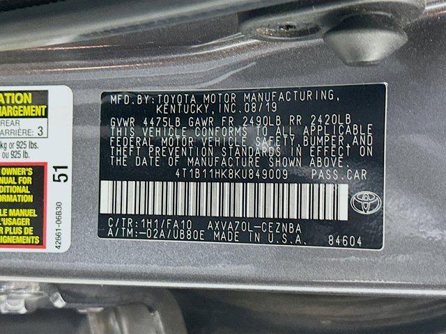 used 2019 Toyota Camry car, priced at $17,496