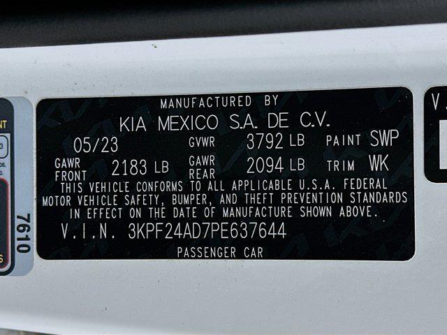 used 2023 Kia Forte car, priced at $15,389